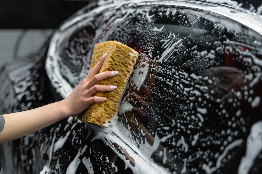 Foam pre-soak in action